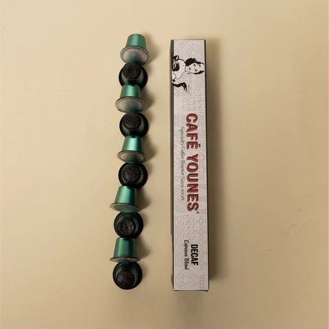 Decaf Espresso Blend Capsules | Cafe Younes