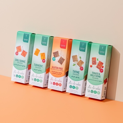 Thyme | Sumac | Tomato | Turmeric Crackers