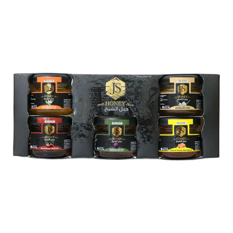 Honey Collection 5pcs 25g | Jabal El Sheikh — Lebanese grocery at Mon Baladé
